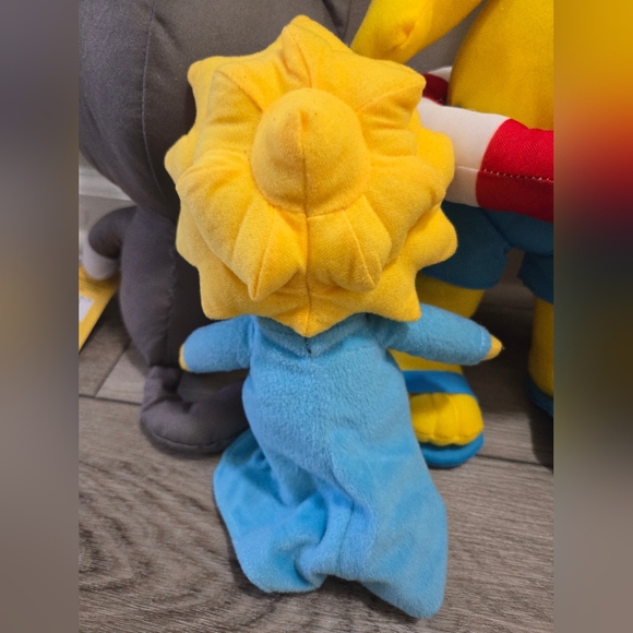 Simpsons Lot of 5 Plush Homer Scratchy Maggie Sideshow Bob and Milhouse Collect - Picture 10 of 15